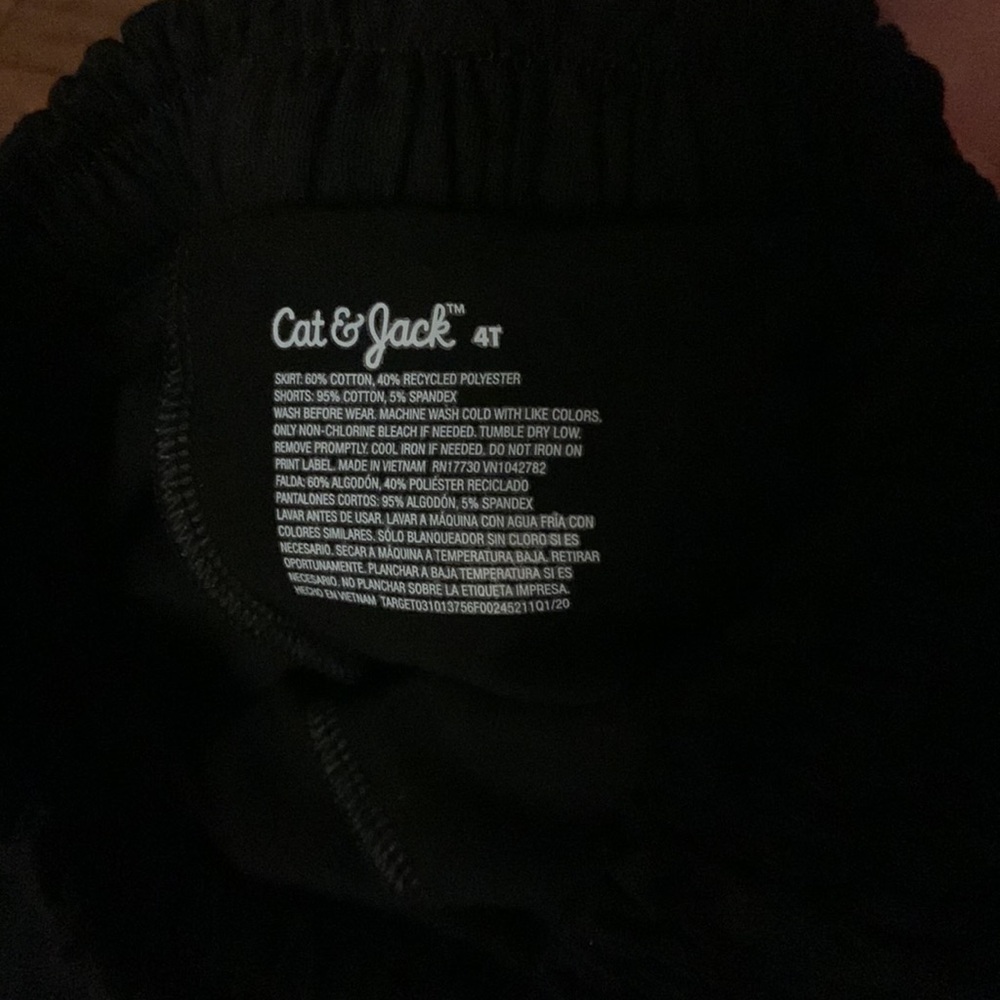 Cat & Jack black skorts size 4T - Picture 5 of 6